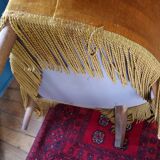 Golden yellow toad armchair