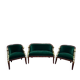 Empire salon complete with mahogany sofa and chairs featuring golden swan heads.