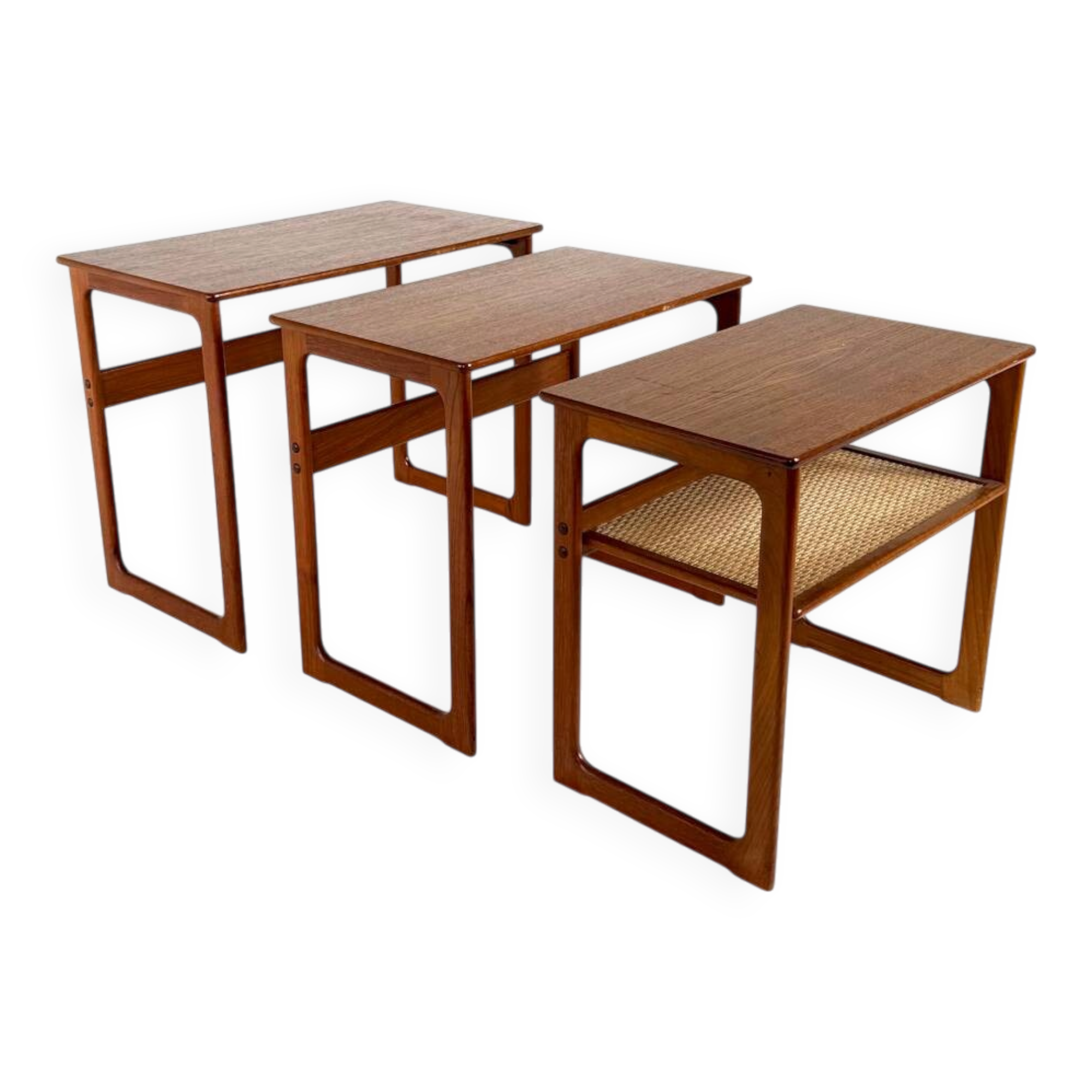 Vintage nesting tables, Johannes Andersen, Silkeborg ‘60