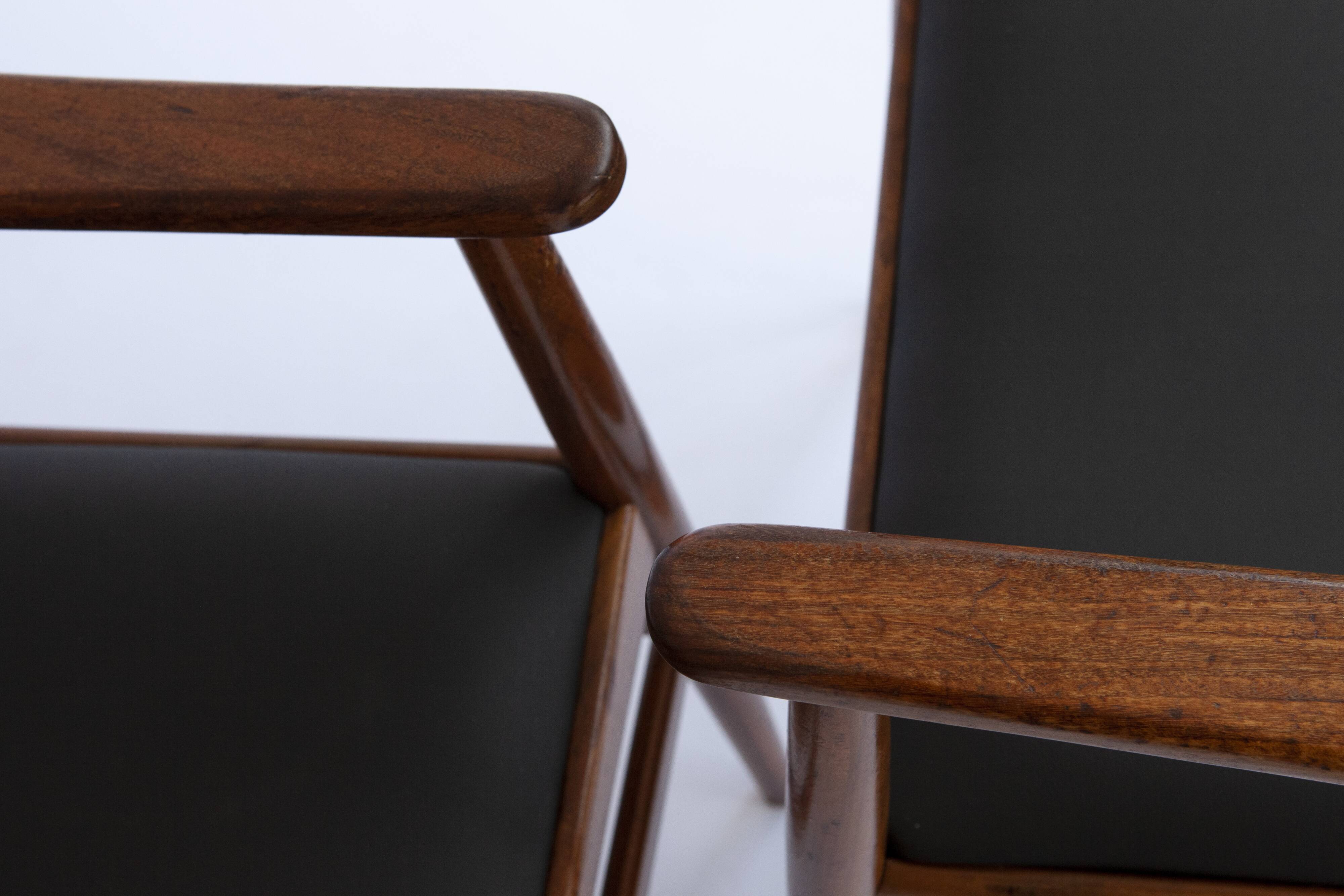 2 armchairs danish 60/70s