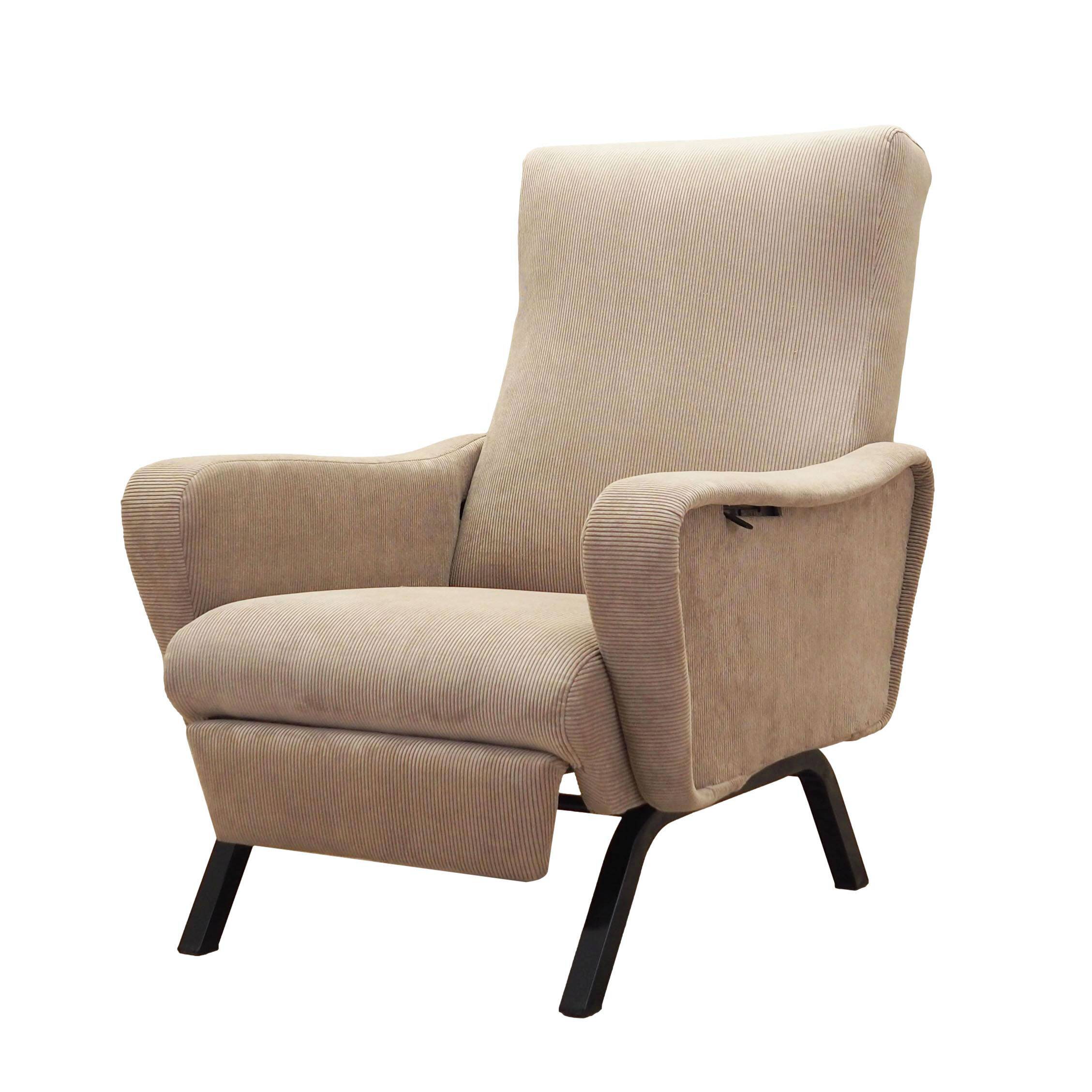 Adjustable armchair, Italian design, 1970s, production: Italy