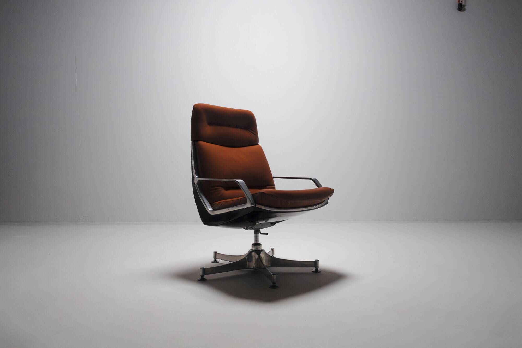 4 High Commander Office Chairs by Jorge Zalszupin - Brazil - 1980s