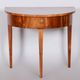 Restored Biedermeier Walnut Side Table, Revived Polish, Czechia, 1820s
