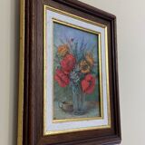 Tableau coquelicots encadré