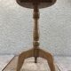 Old vintage wood tripode table