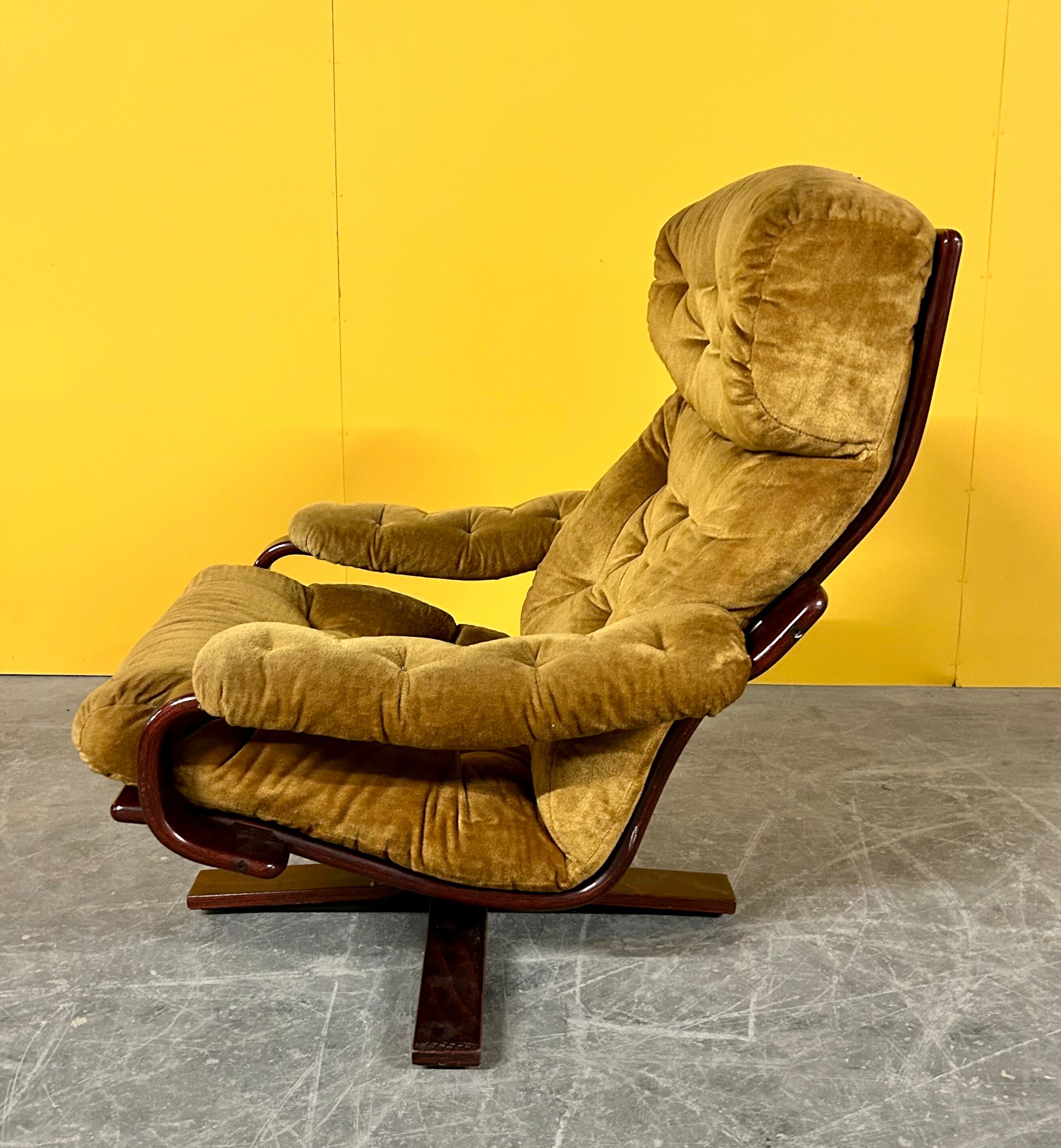 Scandinavian vintage swivel chair 1960s