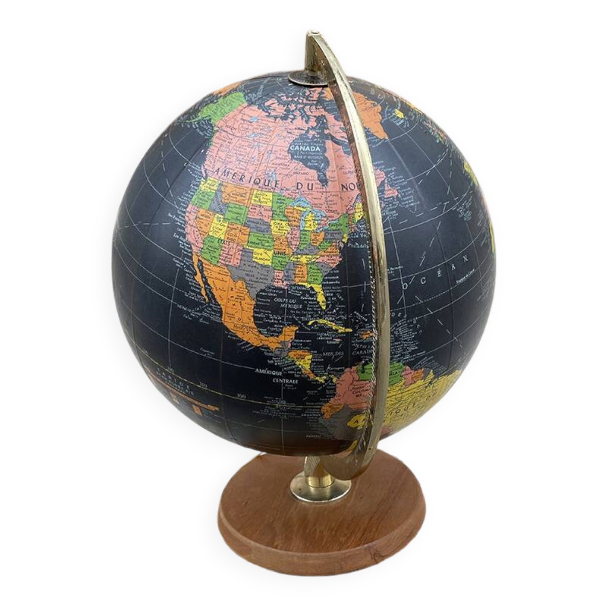 Illuminated globe, black, Taride, Denmark