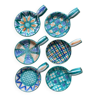 Set of 6 Robert Picault Vallauris pans