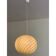 Contemporary green and white oval pendant in murano glass