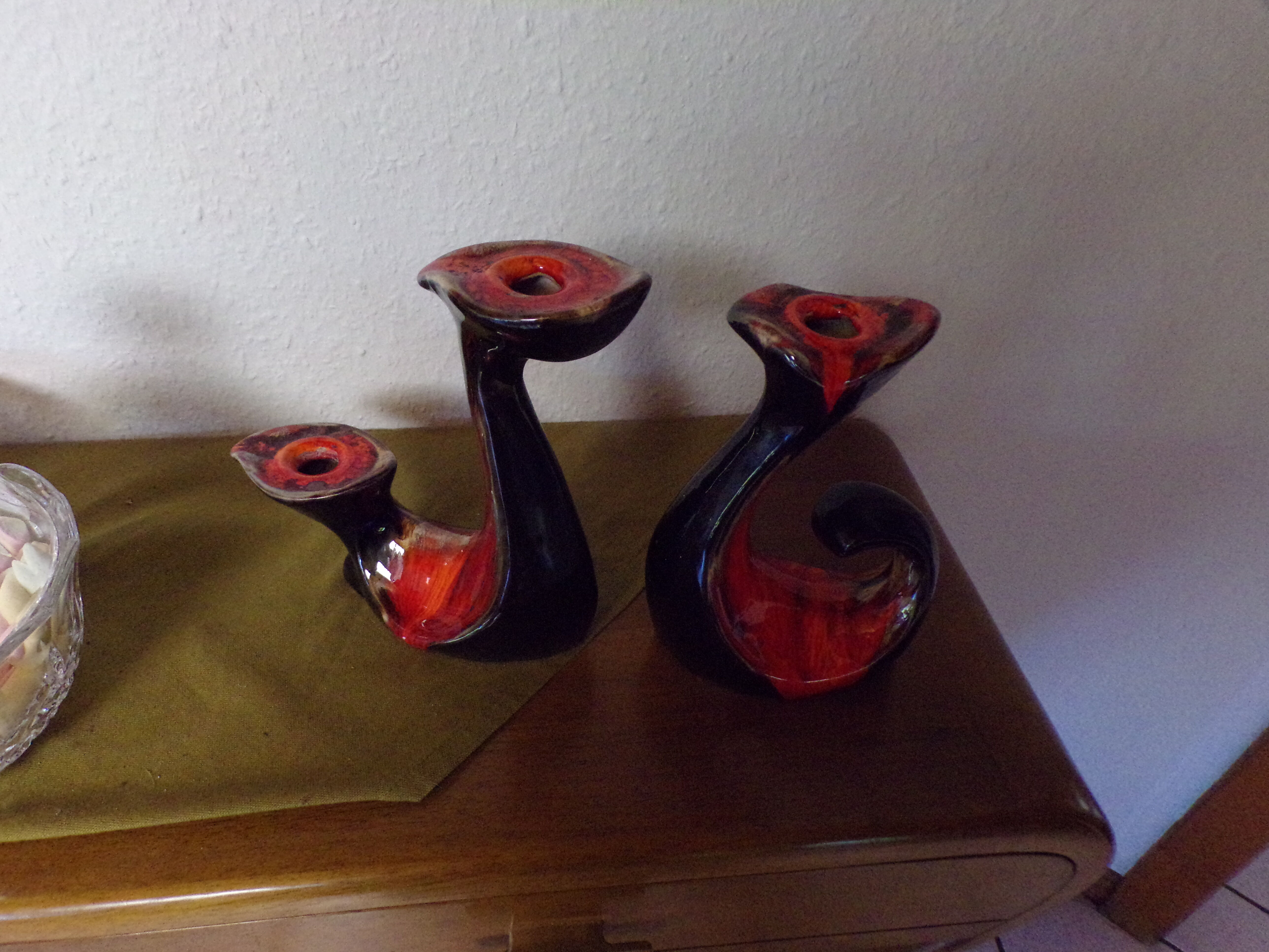 Triple candle holders 60s