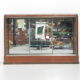 Large display cabinet with 2 sliding glass doors