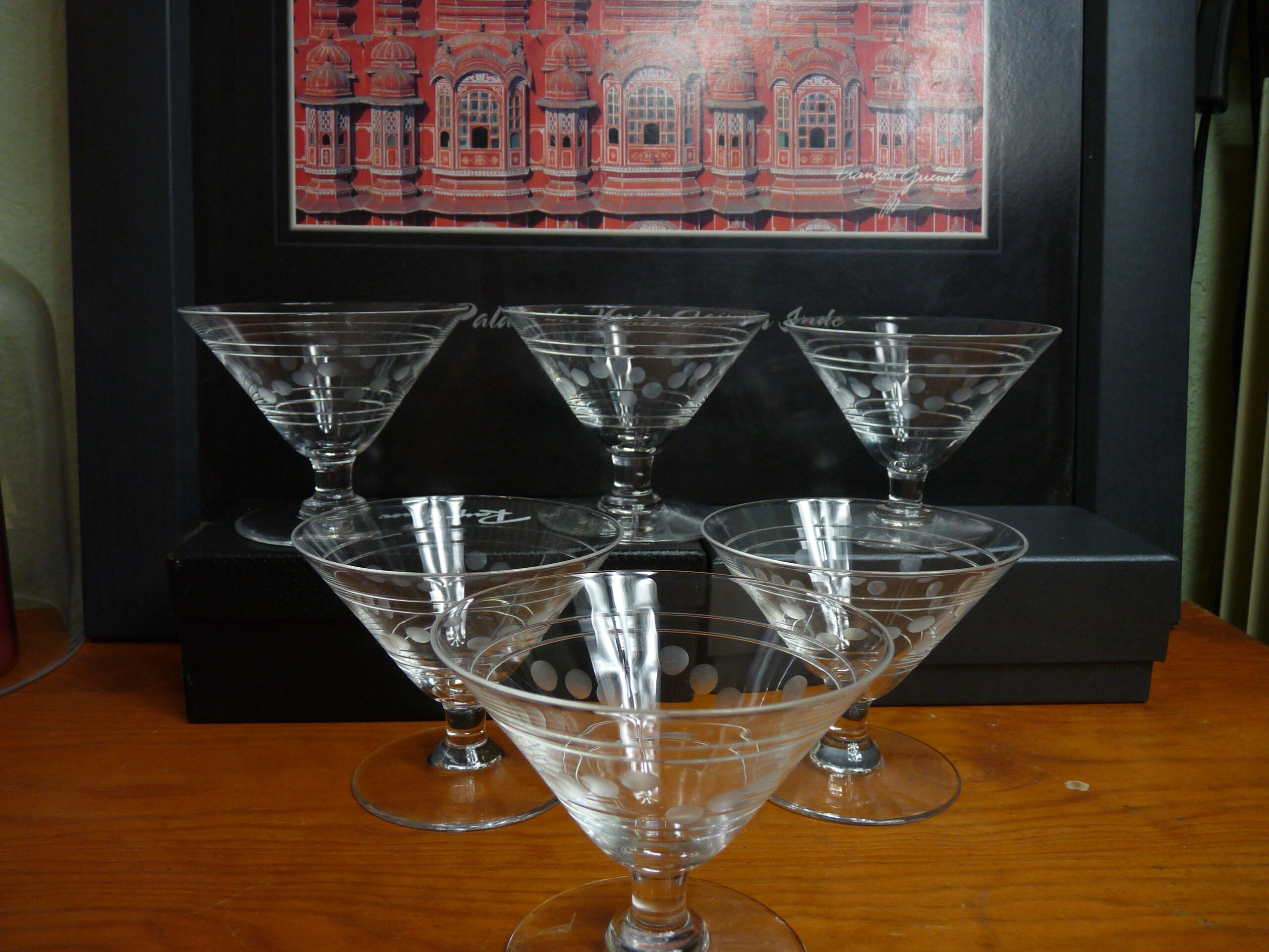 Champagne glasses by Saint Louis