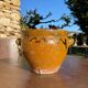 Ancient terracotta pottery jar