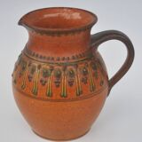 Gerhard Bauer Design Hand painted ceramic jug  18cm tall