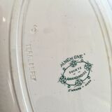 Deep dish "Anemone" porcelain Saint Amand collection