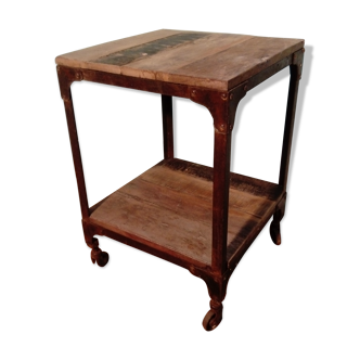 Table basse métal et bois