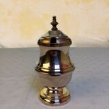Silver metal condiment service