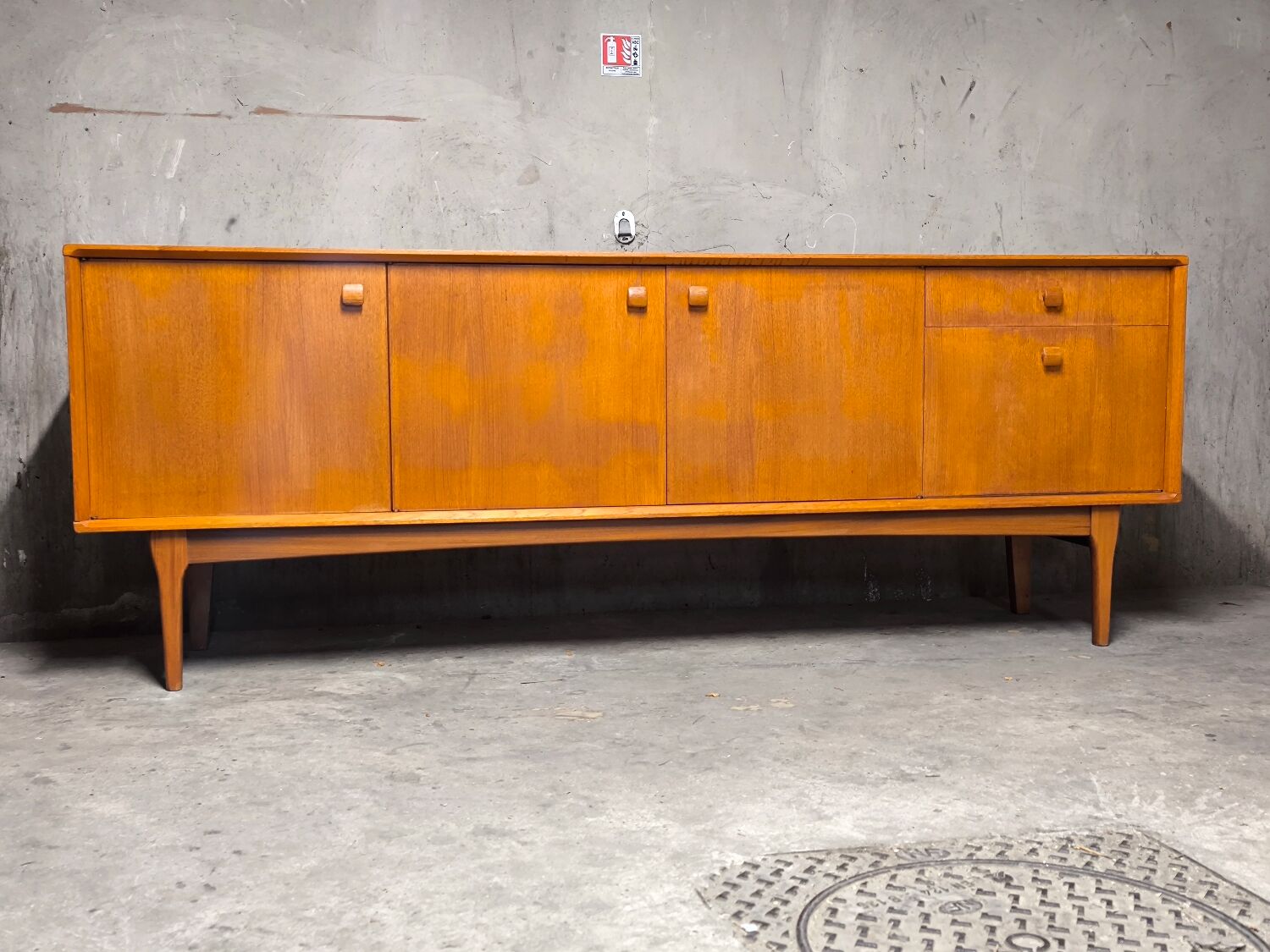 Vintage Scandinavian teak sideboard