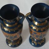 Pair of vintage brass vases