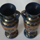 Paire de vases en laiton vintage