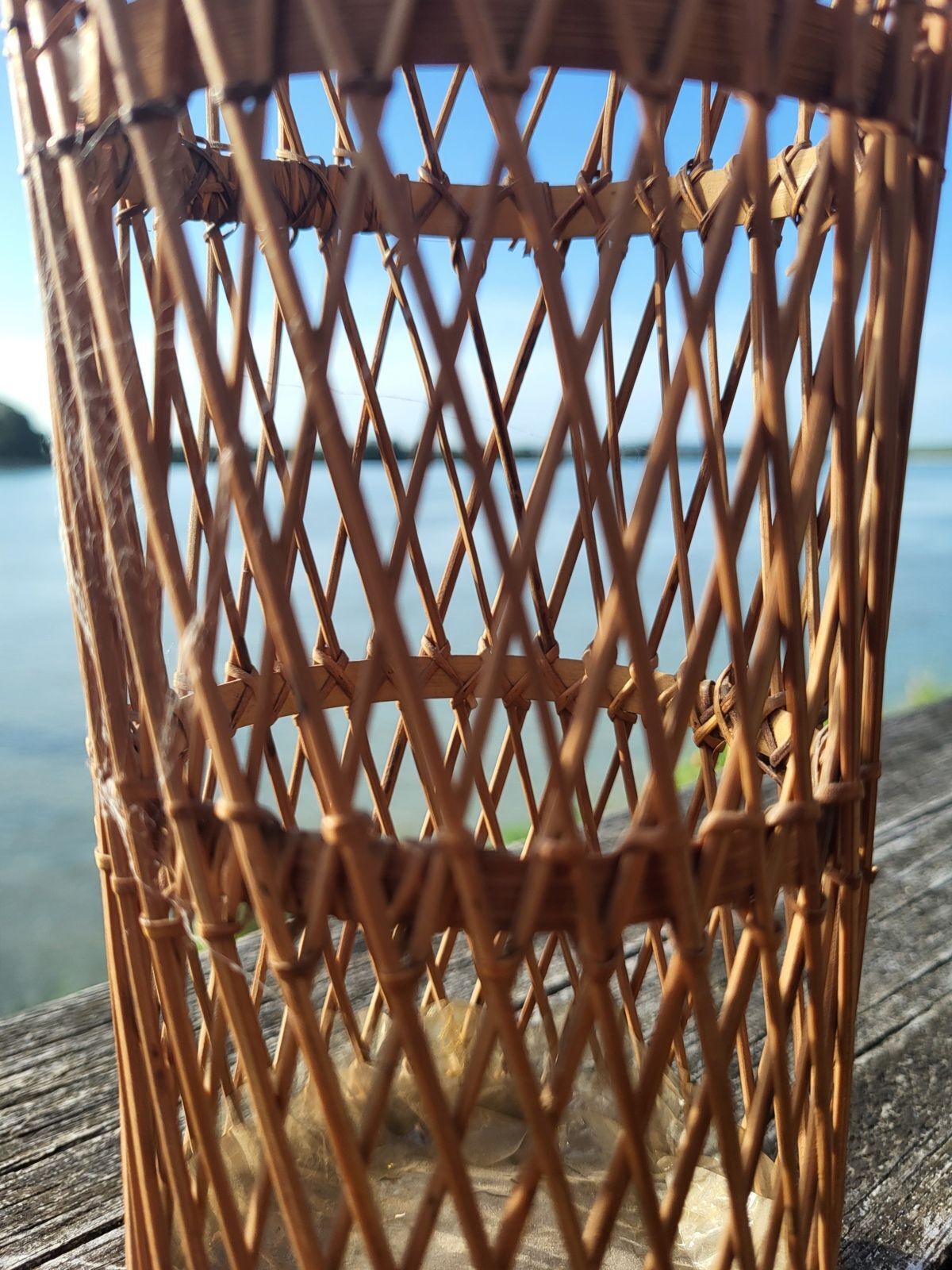 Woven wicker Japanese flower basket • Suruga Sensuji style