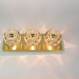 Pair of wall sconces in crystal designed by Sciolari for Peill & Putzler.