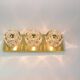 Pair of wall sconces in crystal designed by Sciolari for Peill & Putzler.