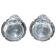 Paire de coupelles à biscuits en argent sterling Webster vers 1950