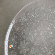 Large Finnish glass plate from the mid-century by Humppila.