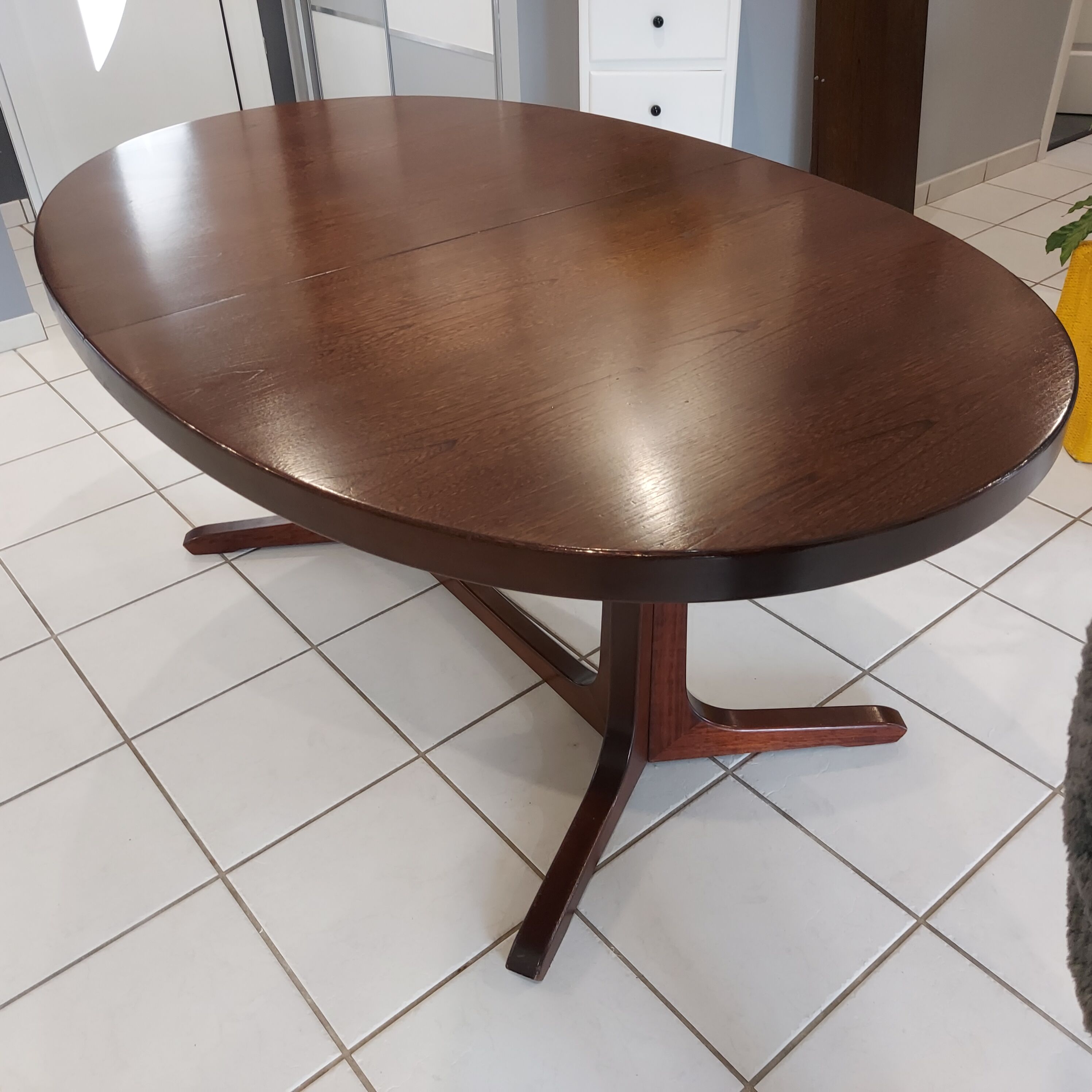 Vintage Baumann house extendable table 1970s