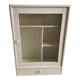 Bathroom cabinet pharmacy patinated wood