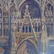 Old oil on canvas A.Horel, Albert Horel, Cathedral of Toul. 68X54 cm