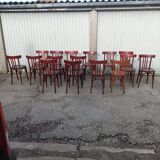 Bistro lot 9 tables and 16 chairs mahieu Jule bry