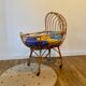 Cradle in rattan