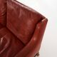 Red leather sofa, Scandinavian design, 1960s, designer: Fredrik Kayser, production: Vatne Møbler
