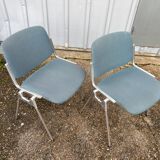 Pair of chairs by G. Piretti for Castelli