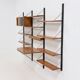 Rare Scandinavian Wall Mounted Plywood Shelving Unit 1950s