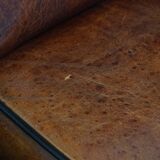 Luxury set of 4 comfortable dining chairs made of sheepskin leather