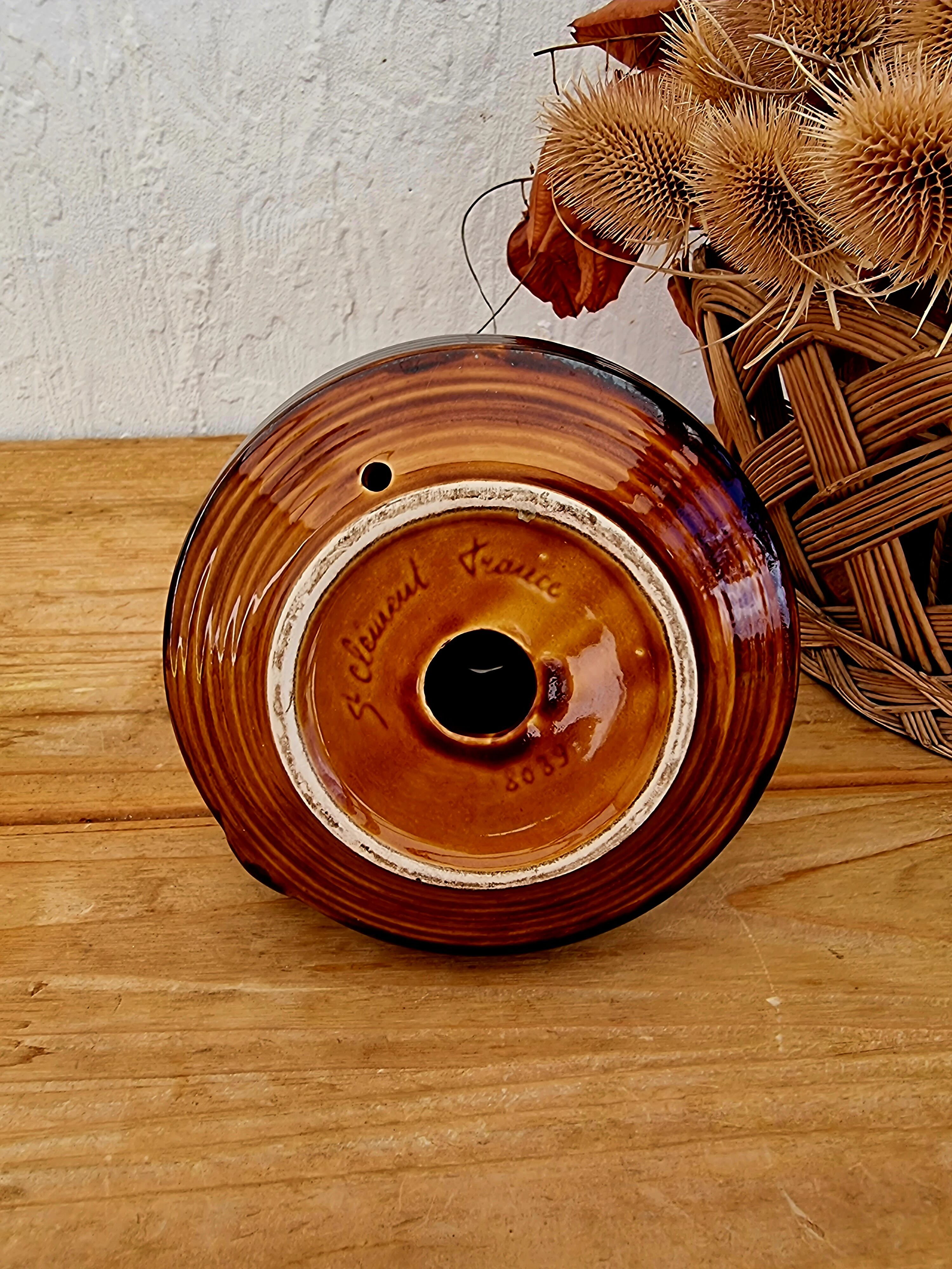 Saint Clement ceramic hand candle holder