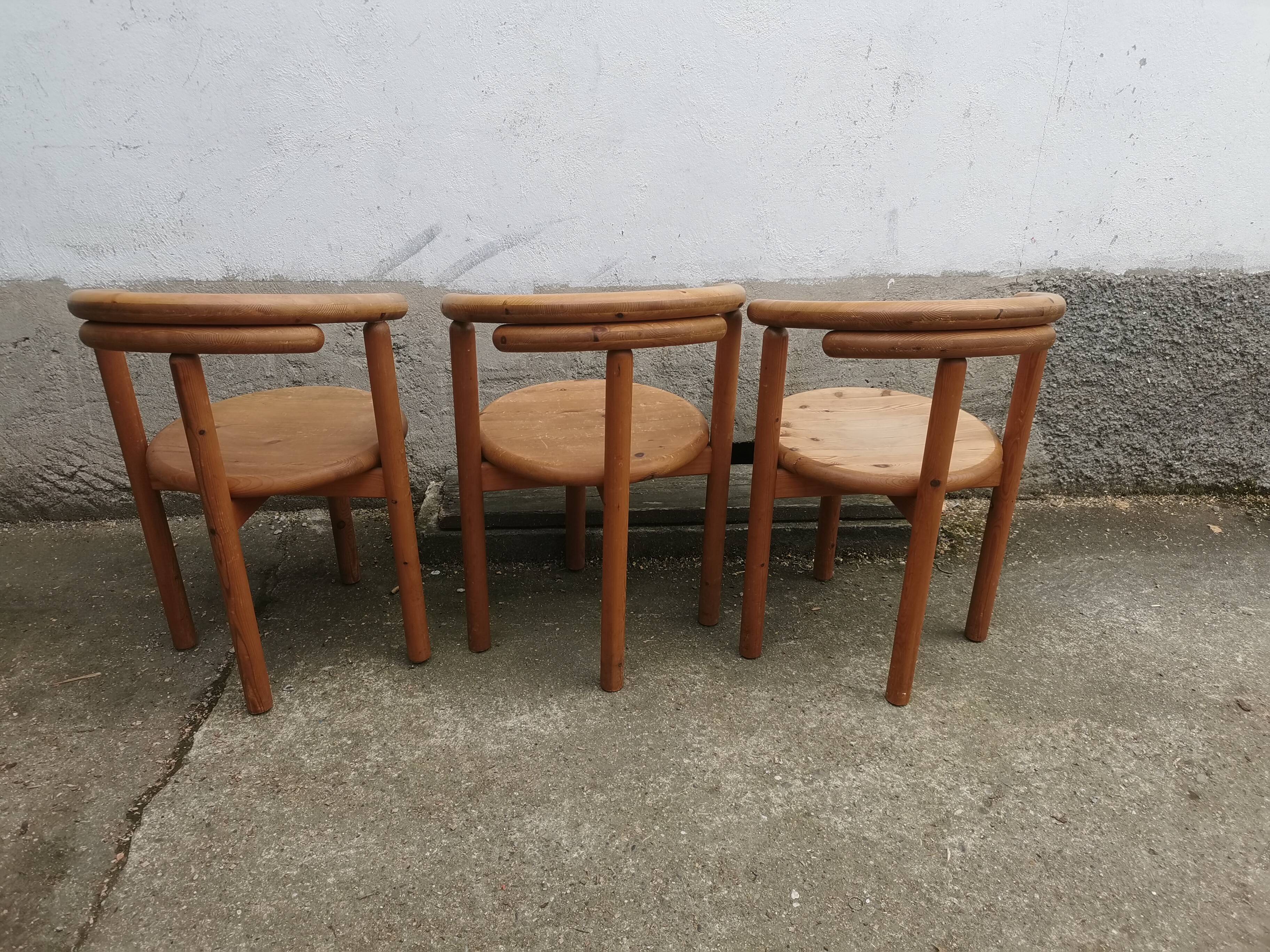 Pine chairs year 60-70 Rainer Daumiller