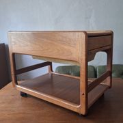Chariot de bar multifonctionnel en teck, Danemark, années 1960