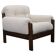Mid-century restored bouclé armchair, Czechoslovakia 1970s