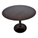 Table à manger ronde en hêtre des années 1960, Tchécoslovaquie