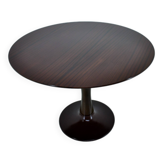Table à manger ronde en hêtre des années 1960, Tchécoslovaquie