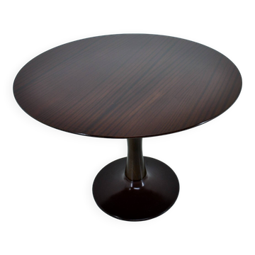1960s Beech Round Dining Table, Czechoslovakia