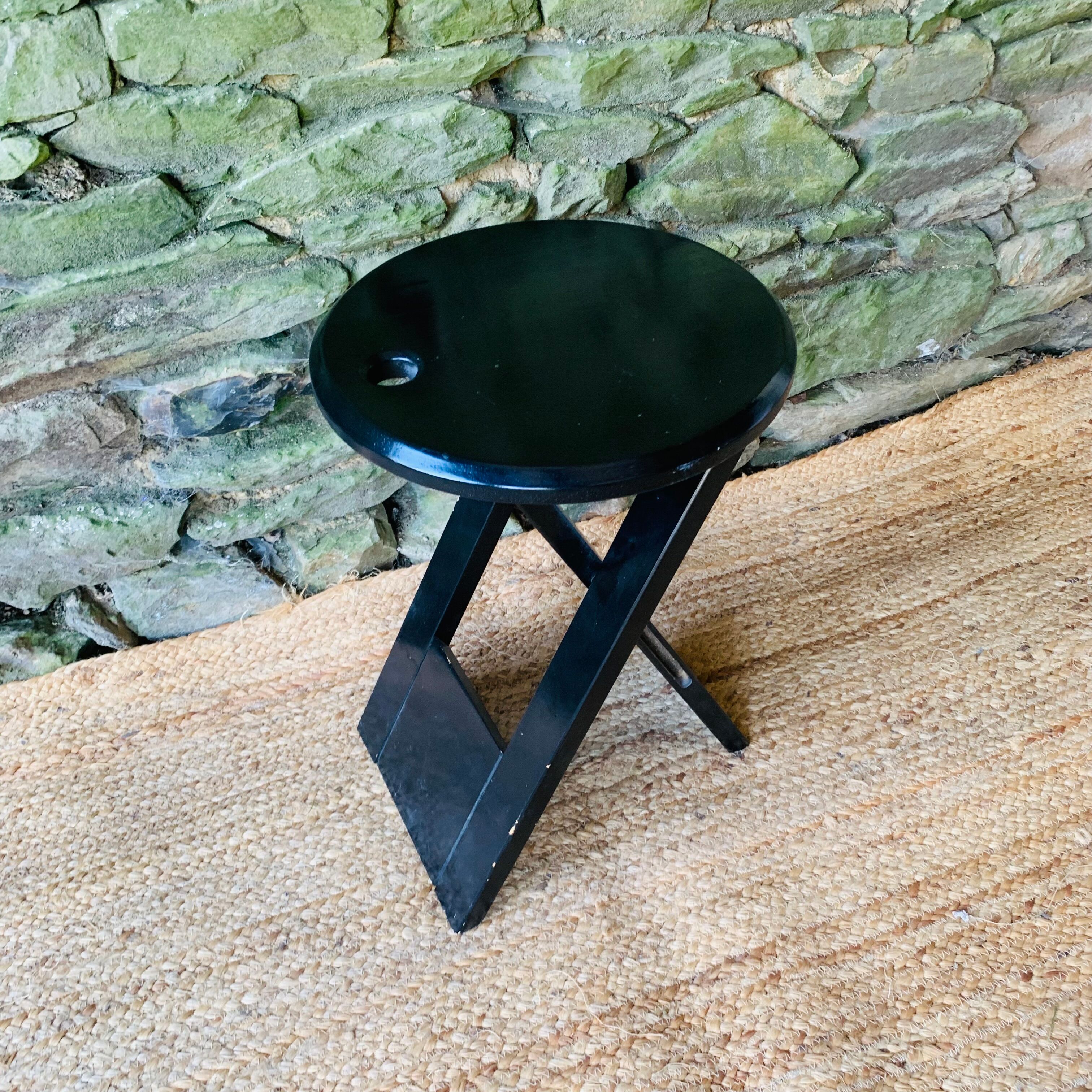 Suzy black stool by Adrian Reed