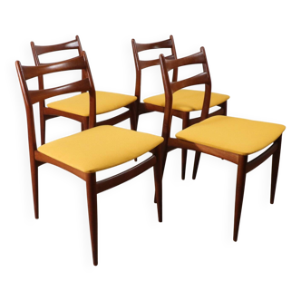 Set of 4 Scandinavian chairs, Swiss Teak edition, 1960