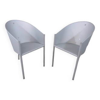 Philip Starck Costes Aluminio chairs for Driade Aleph 1988