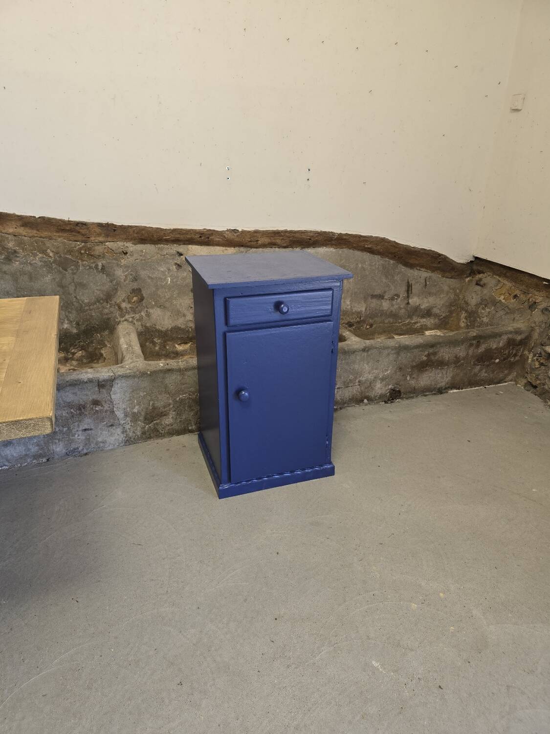 Small buffet one door one drawer Mado repainted