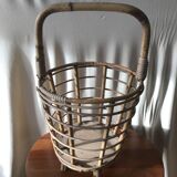 Rattan sewing basket